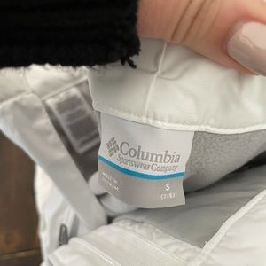 Columbia girls white ski pants